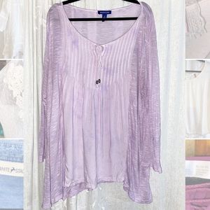Purple long sleeve tunic